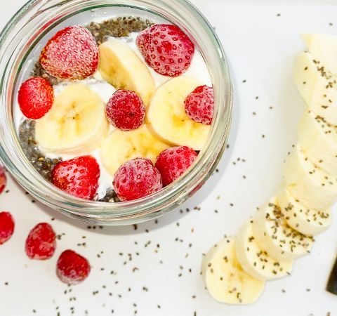 Chia Pudding mit Toppings