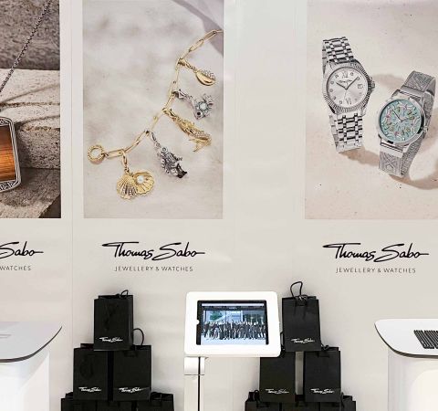 Thomas Sabo Messestand Lauf